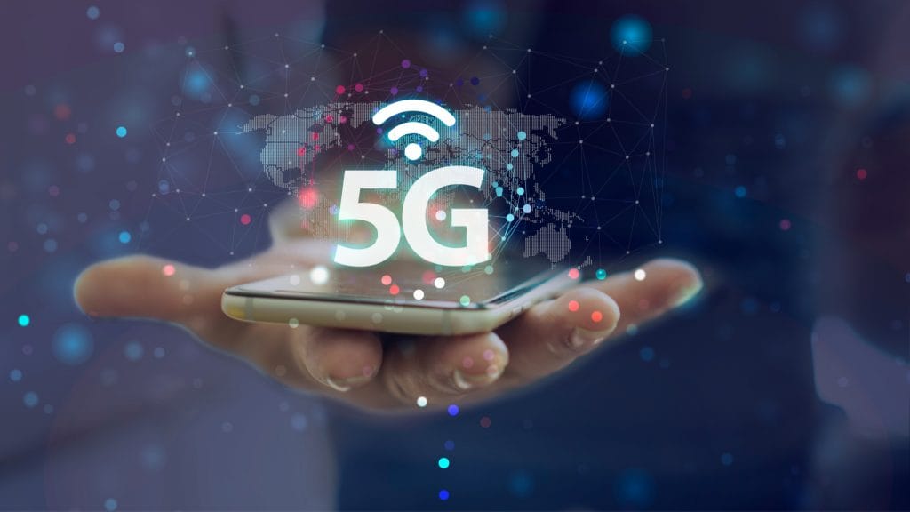 5g Data network 3D concept