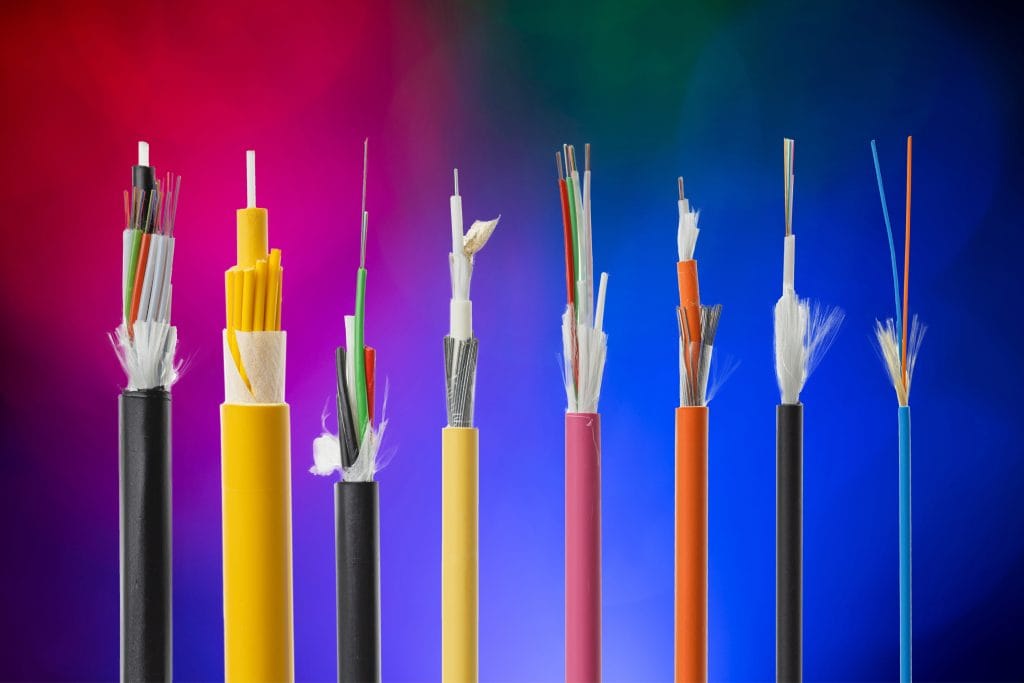 different types of fibre optic cables