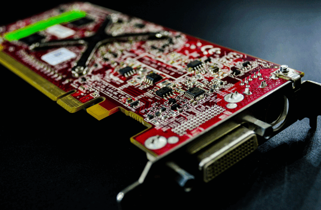 Multilayer PCB used in industrial electronic equipment.